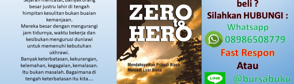 Buku From Zero To Hero Hero Karya Solikhin Abu Izzudin | berminat